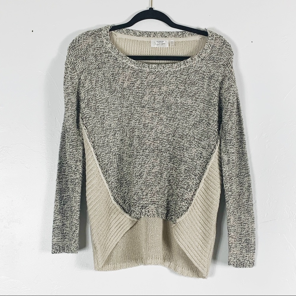 RD Style Herringbone Hi Lo Sweater Size S